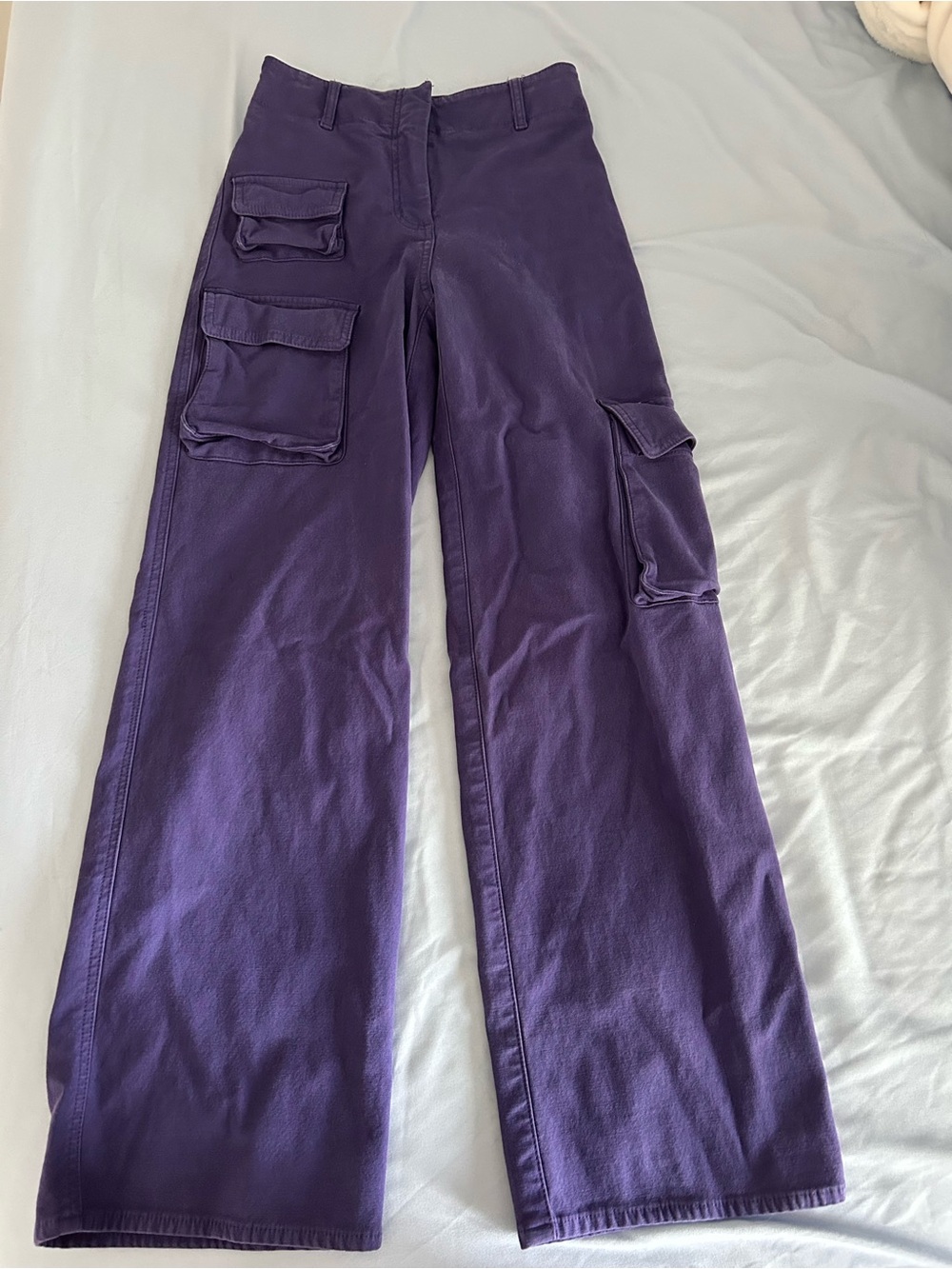Wilfred Free Modern Cargo Pant Women's Wide Leg Cargo Pants Purple